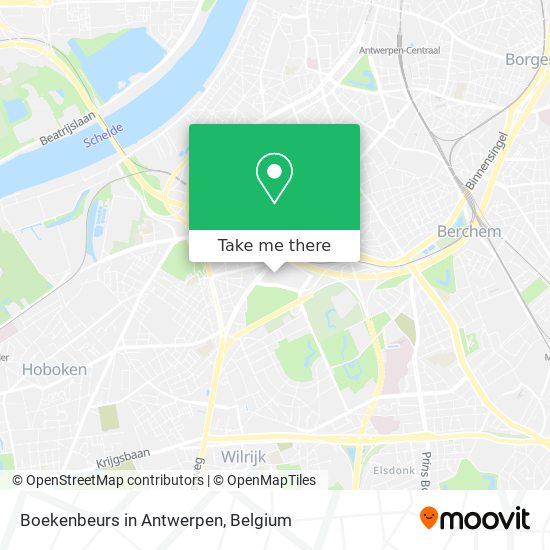 Boekenbeurs in Antwerpen map