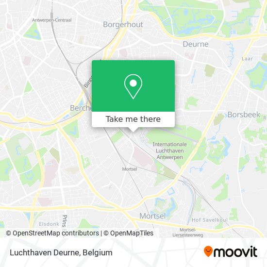 Luchthaven Deurne map