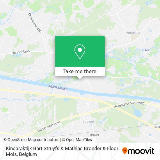 Kinepraktijk Bart Struyfs & Mathias Bronder & Floor Mols map