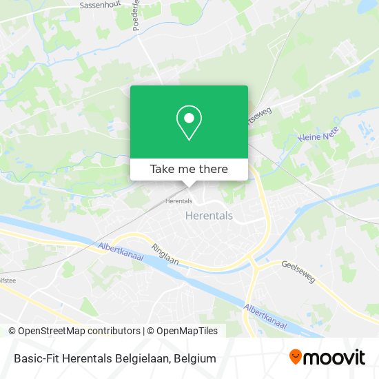 Basic-Fit Herentals Belgielaan map