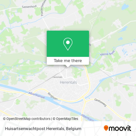 Huisartsenwachtpost Herentals map