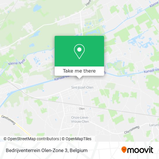 Bedrijventerrein Olen-Zone 3 map