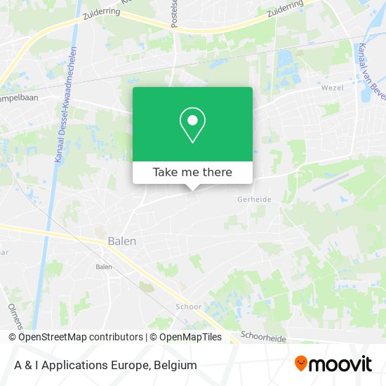 A & I Applications Europe map