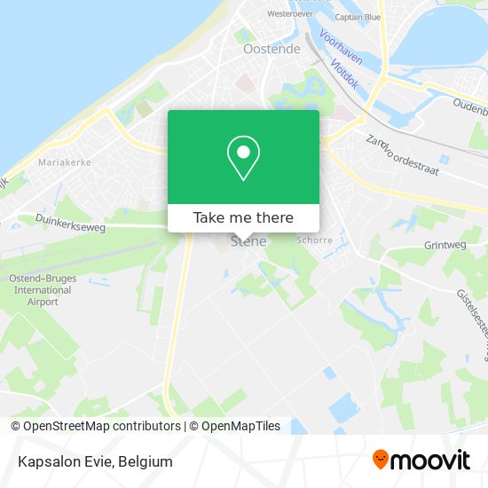 Kapsalon Evie map