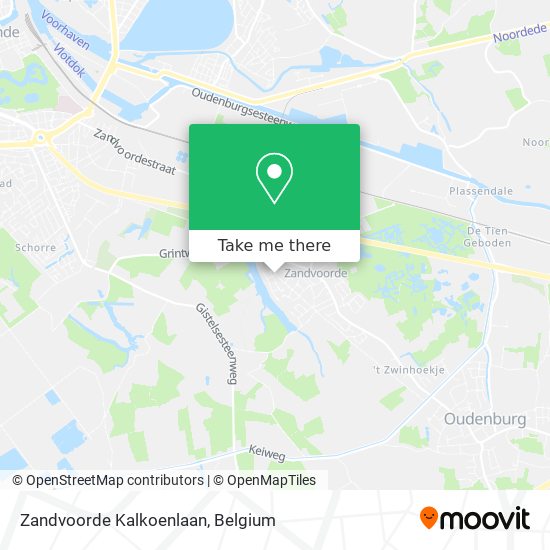 Zandvoorde Kalkoenlaan map