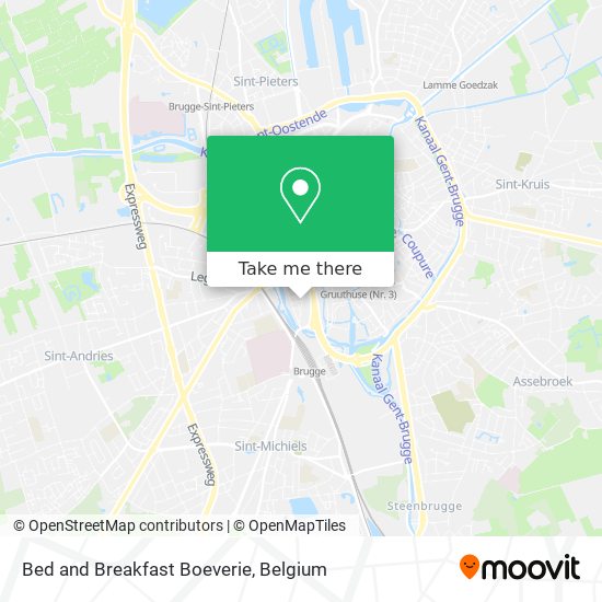 Bed and Breakfast Boeverie map