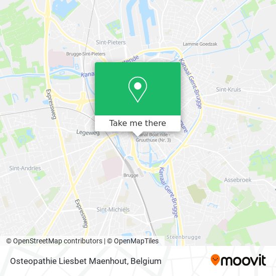 Osteopathie Liesbet Maenhout map