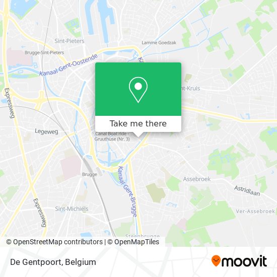De Gentpoort map