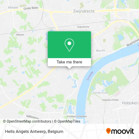 Hells Angels Antwerp map