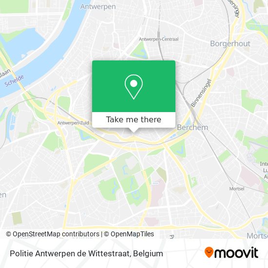 Politie Antwerpen de Wittestraat map