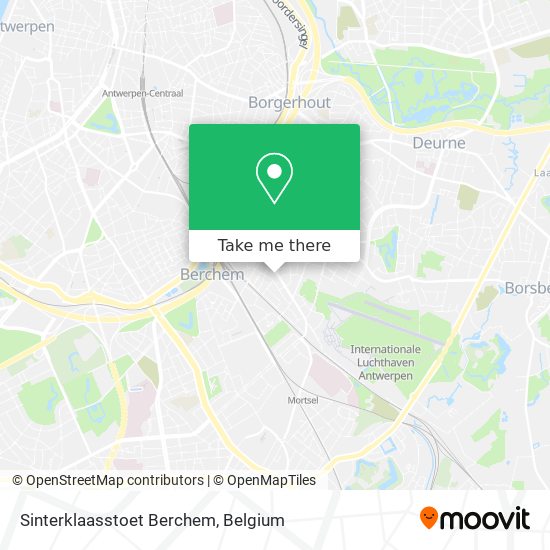 Sinterklaasstoet Berchem plan