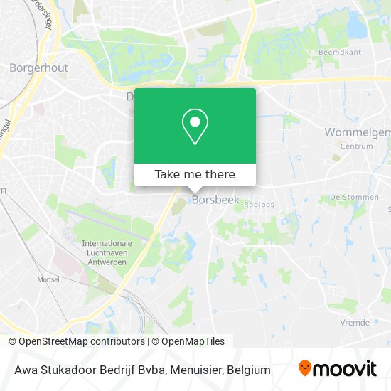 Awa Stukadoor Bedrijf Bvba, Menuisier map