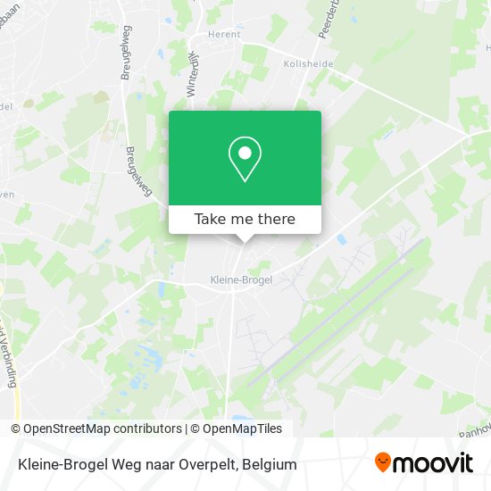 Kleine-Brogel Weg naar Overpelt plan