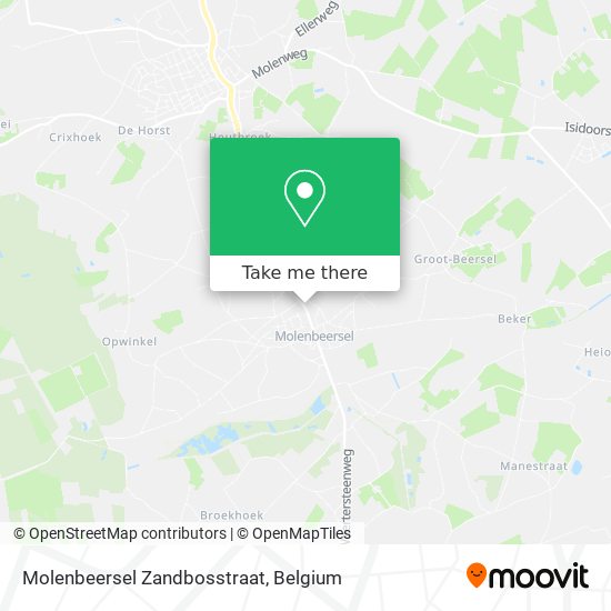 Molenbeersel Zandbosstraat plan