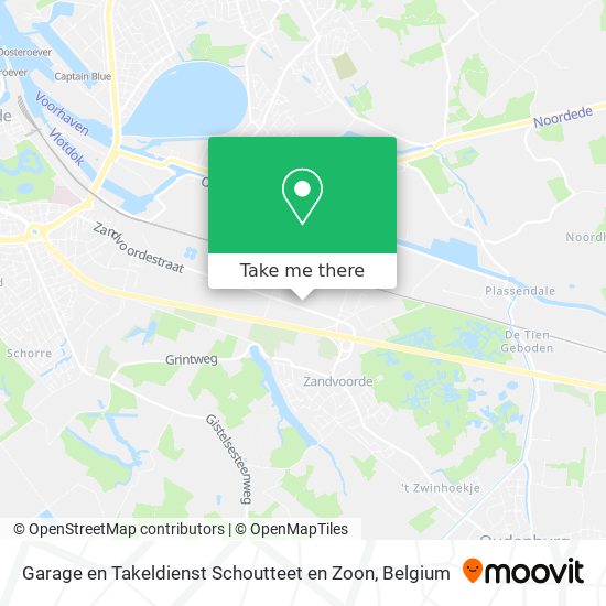 Garage en Takeldienst Schoutteet en Zoon map