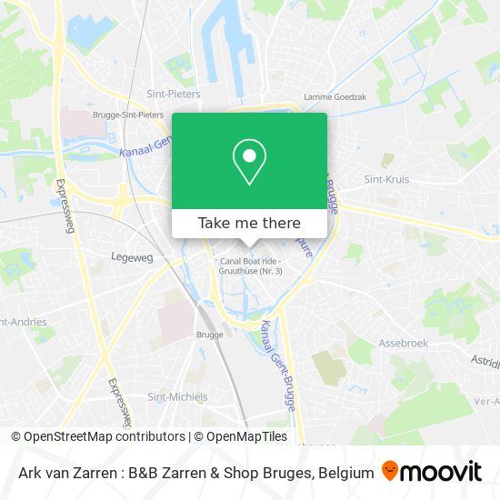 Ark van Zarren : B&B Zarren & Shop Bruges plan