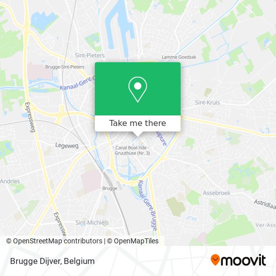 Brugge Dijver map