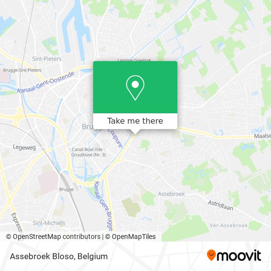 Assebroek Bloso map