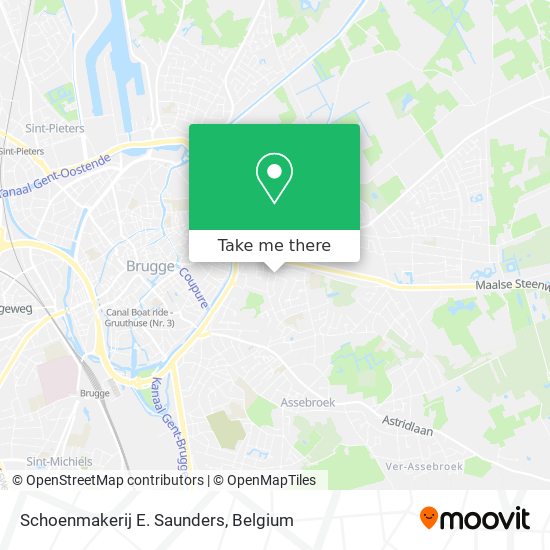 Schoenmakerij E. Saunders map