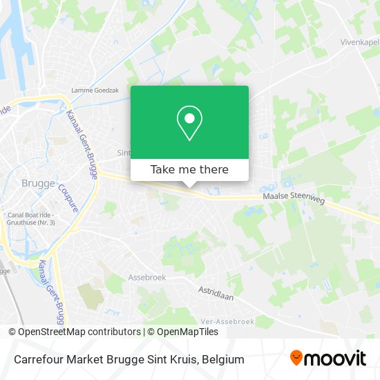 Carrefour Market Brugge Sint Kruis plan