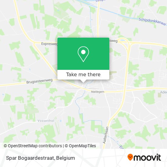 Spar Bogaardestraat map