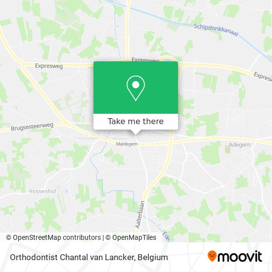 Orthodontist Chantal van Lancker map