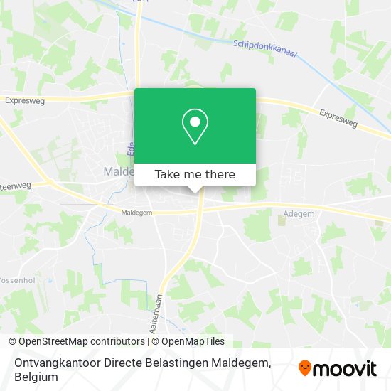 Ontvangkantoor Directe Belastingen Maldegem plan