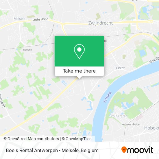 Boels Rental Antwerpen - Melsele map