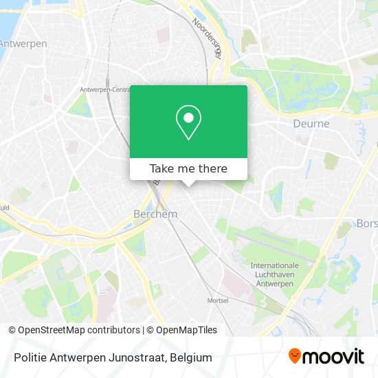 Politie Antwerpen Junostraat plan