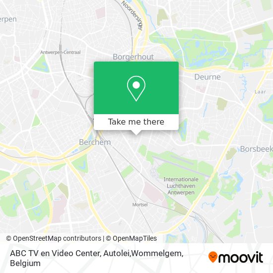 ABC TV en Video Center, Autolei,Wommelgem map