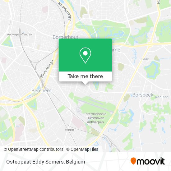 Osteopaat Eddy Somers map