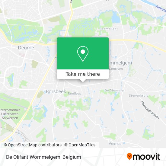 De Olifant Wommelgem plan