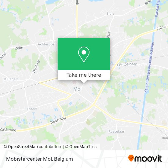 Mobistarcenter Mol map