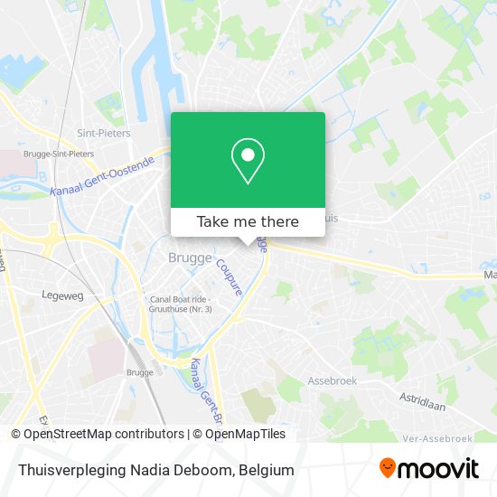 Thuisverpleging Nadia Deboom map