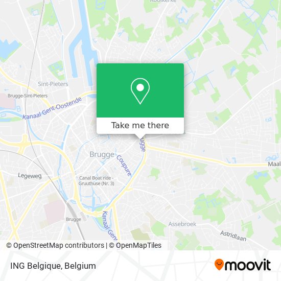 ING Belgique map