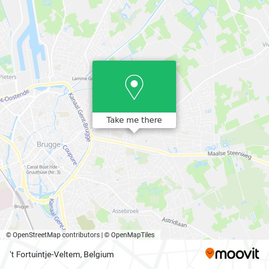 't Fortuintje-Veltem map