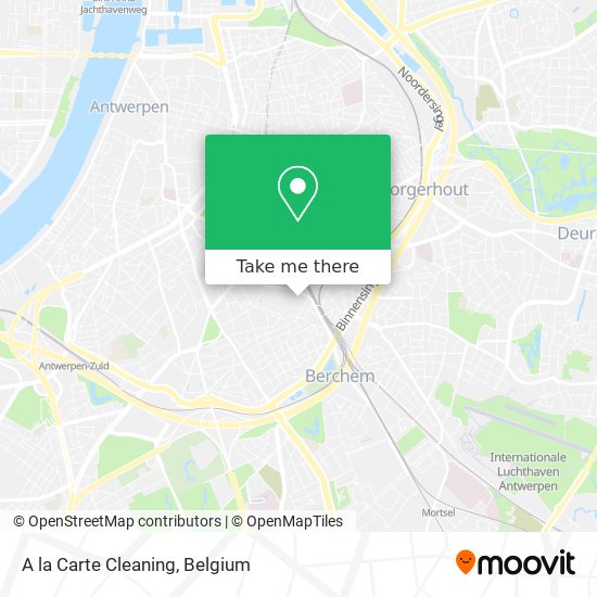 A la Carte Cleaning map