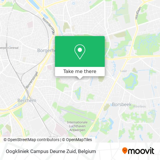 Oogkliniek Campus Deurne Zuid map