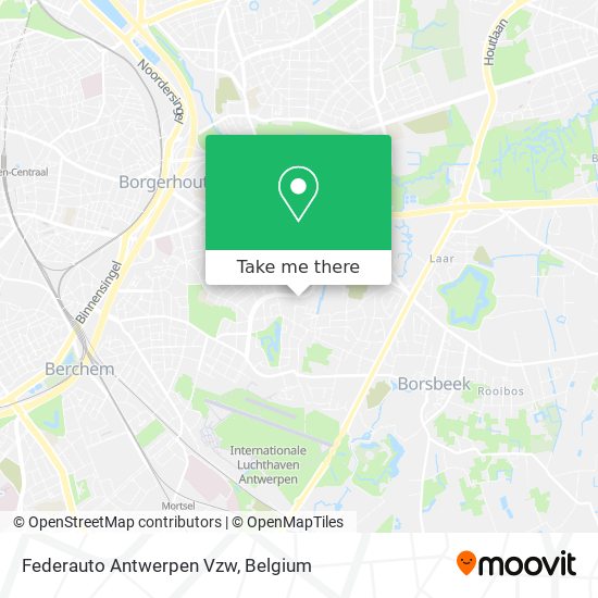 Federauto Antwerpen Vzw map