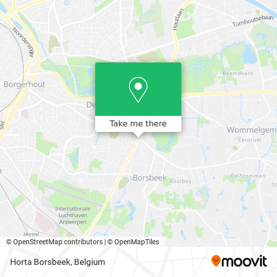 Horta Borsbeek map