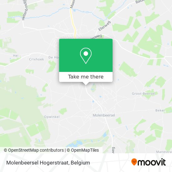 Molenbeersel Hogerstraat map