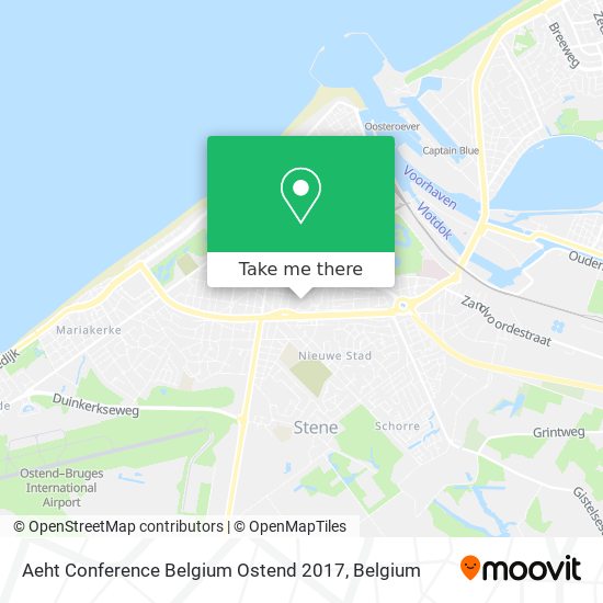 Aeht Conference Belgium Ostend 2017 map