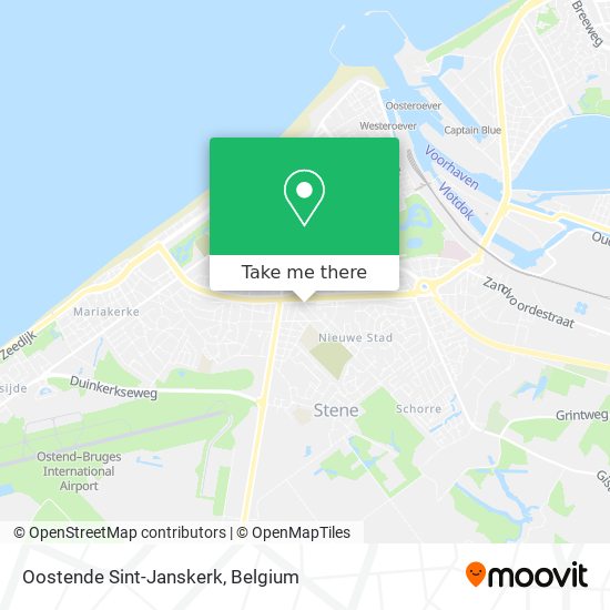 Oostende Sint-Janskerk map