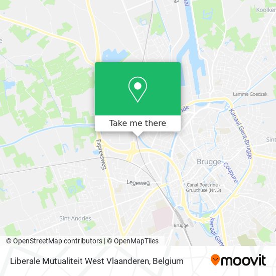Liberale Mutualiteit West Vlaanderen map