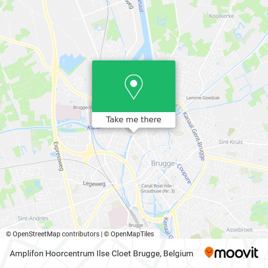 Amplifon Hoorcentrum Ilse Cloet Brugge map