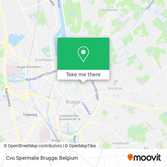 Cvo Spermalie Brugge map