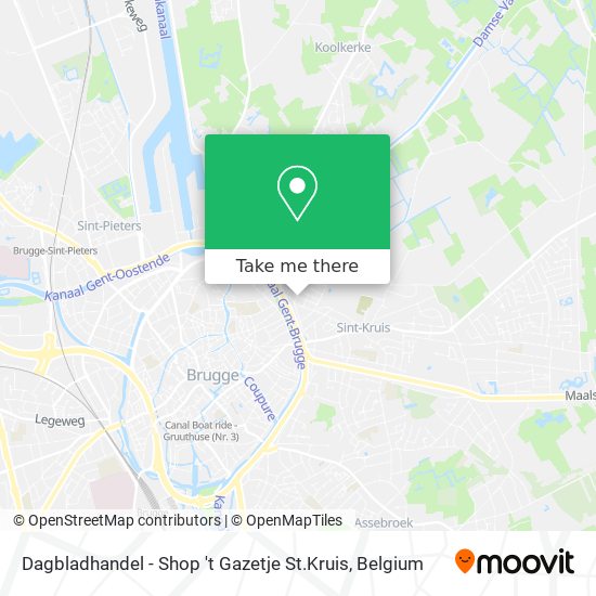 Dagbladhandel - Shop 't Gazetje St.Kruis map