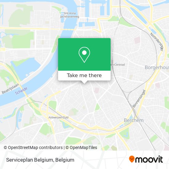 Serviceplan Belgium map