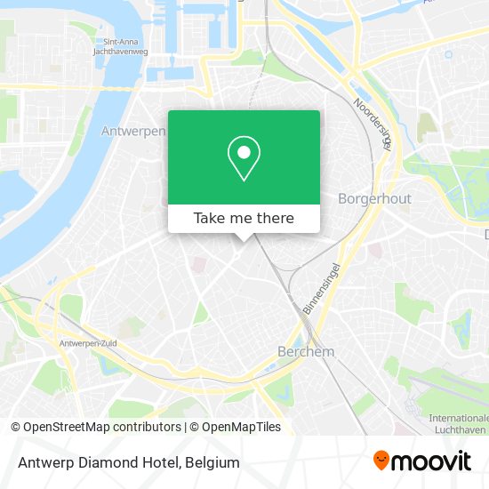 Antwerp Diamond Hotel map