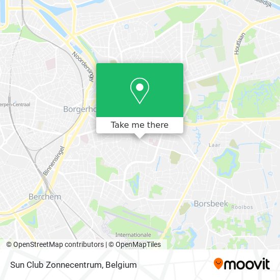 Sun Club Zonnecentrum map